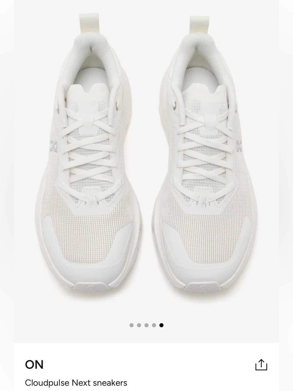 On Cloudpulse Next women size 7 gently used 
Color: White/Ice